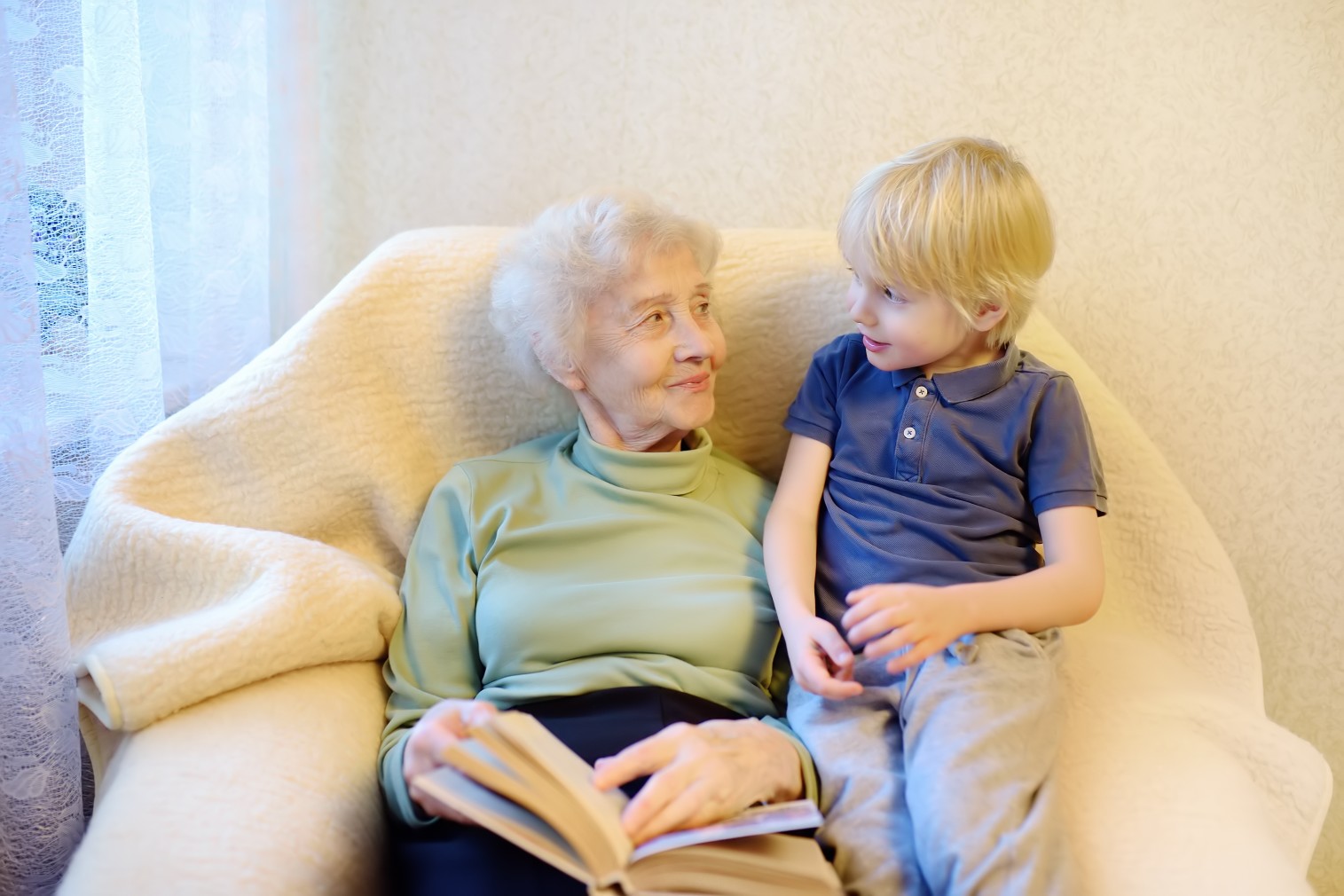 Happy elderly woman thanks to The Senior Living Locators